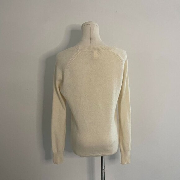 White Warren 100% Cashmere Sweater | Cream | Womens Size XS - Picture 4 of 5